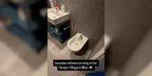 Olimpiadi Milano-Cortina, lo stupore dell&rsquo;atleta canadese davanti al bidet in camera: &ldquo;Ooh&rdquo; &ndash; Video