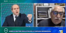 Referendum, lite Spataro-Di Pietro: &ldquo;Non ci inginocchiamo davanti al potere&rdquo;. &ldquo;Pensi che io lo faccia?&rdquo;. Su La7