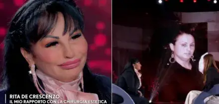 Rita De Crescenzo e la foto dal passato prima della chirurgia: &ldquo;Vedete cosa fa la droga? Non usatela, fa male&rdquo;, l&rsquo;appello a &ldquo;Verissimo&rdquo;