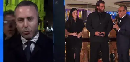 &ldquo;Carlo Conti &egrave; bisessuale&rdquo;: l&rsquo;irruzione in diretta al TG1 del disturbatore Gabriele Paolini. E il conduttore replica: &ldquo;Il mio tipo &egrave; Laura Pausini e non Can Yaman&rdquo;