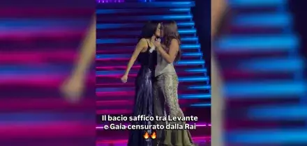 &ldquo;Il bacio tra Gaia e Levante? Nessuna censura, ecco perch&eacute; non &egrave; stato ripreso&rdquo;: parla il regista di Sanremo. E il video girato dalla platea diventa virale