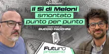 Referendum, il S&igrave; di Meloni smontato punto per punto. L&rsquo;intervista di Franz Baraggino a Duccio Facchini