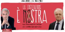 &ldquo;Le ragioni del No&rdquo; con Marco Travaglio e Piercamillo Davigo: segui la diretta