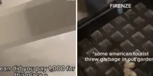Turista lancia spazzatura dalla finestra del suo Airbnb a Firenze. Quando l&rsquo;abitante del piano terra gli chiede spiegazioni, la risposta la raggela: &ldquo;Io pago mille euro per stare qui&rdquo;