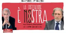 Referendum, prosegue la settimana del NO organizzata dal Fatto. In diretta da Roma la serata con Marco Travaglio e Roberto Scarpinato
