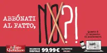 Abbonati al Fatto, NO? Oggi pi&ugrave; che mai, &egrave; il momento giusto per sostenerci: un anno a un prezzo speciale, l&rsquo;offerta &egrave; solo fino a mezzanotte