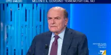 Bersani a La7: &ldquo;Meloni e i suoi, invece di inventarsi costituenti, si inchinassero davanti alla Costituzione&rdquo;