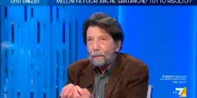 Cacciari avverte il centrosinistra: &ldquo;Se oggi fate le primarie, vi scannate. Prima un programma serio su fisco, diseguaglianze e pace&rdquo;. Su La7