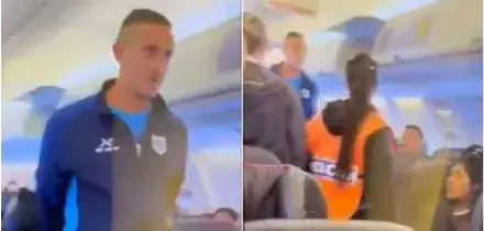 Endrizzi grida &ldquo;bomba&rdquo; sull&rsquo;aereo: scatta l&rsquo;allarme, il calciatore arrestato. Passeggeri furiosi: &ldquo;Una vergogna&rdquo;
