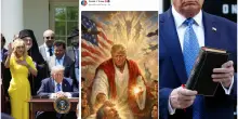 Trump, il nuovo &lsquo;eresiarca&rsquo;. Non gli bastano le religioni esistenti: il divino &egrave; lui