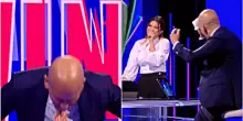 Di Canio impazzisce in diretta su Sky e prende il tavolo a testate: &ldquo;Mi stai provocando?&rdquo;. E poi: &ldquo;Me so fatto male davvero&rdquo;