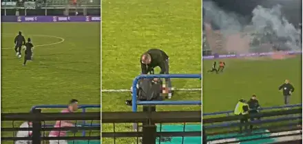 Vergogna a Monopoli: invasione degli ultras del Foggia, incappucciati danno la caccia ai calciatori. Un arresto in campo
