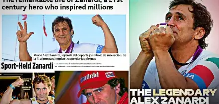 Addio Zanardi, l&rsquo;omaggio dalla stampa di tutto il mondo: &ldquo;Un eroe&rdquo;. Anche la F1 a Miami osserva un minuto di silenzio