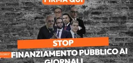&ldquo;Aboliamo il finanziamento pubblico ai giornali&rdquo;, 130mila firme in due settimane: &ldquo;Vogliamo informazione sana e trasparente&rdquo;