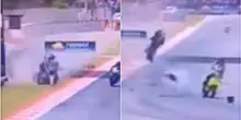 MotoGp, doppia bandiera rossa in Catalogna: Acosta rompe sul rettilineo, Alex Marquez finisce in ospedale. Poi gi&ugrave; Bagnaia, Marini e Zarco alla ripartenza
