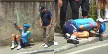 Ballerini si ritira dal Giro d&rsquo;Italia: l&rsquo;azzurro cade in curva e saluta la corsa dopo il successo a Napoli