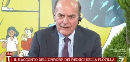 Flotilla, Bersani a La7: &ldquo;Israele &egrave; uno Stato pirata e fuori legge, non &egrave; una democrazia. Vanno sospesi gli accordi economici, basta aver paura&rdquo;
