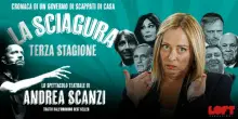 Fdi polemizza e il sindaco Pd ritira il patrocinio alla &ldquo;Sciagura&rdquo; di Andrea Scanzi. Il giornalista del Fatto: &ldquo;Scoprono ora che critica il governo?&rdquo;
