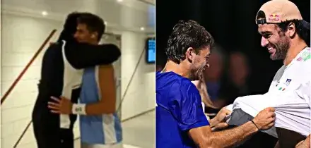 &ldquo;In bocca al lupo a Matteo e Matteo&rdquo;, l&rsquo;abbraccio negli spogliatoi tra Berrettini e Arnaldi: cos&igrave; l&rsquo;Italia del tennis &egrave; squadra anche al Roland Garros