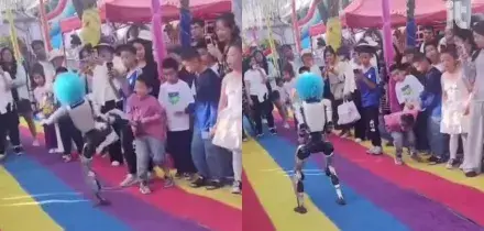 Robot umanoide colpisce con un calcio un bambino durante uno spettacolo di arti marzialI &ndash; IL VIDEO