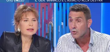 L&rsquo;esordio di Vannacci a Otto e mezzo: &ldquo;Lega sovranista a giorni alterni, io no&rdquo;. Gaffe sul dizionario &ldquo;Zingaretti&rdquo; e scintille con Gruber sui diritti Lgbt