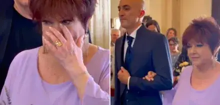 Orietta Berti scoppia in lacrime al matrimonio del figlio Otis: &ldquo;Era ora che si sposassero, hanno due bimbe&rdquo;