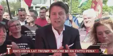 Conte a La7: &ldquo;Da Trump parole inaccettabili. Ma se tu Meloni lo assecondi in tutto, &egrave; normale prendere schiaffi in faccia&rdquo;