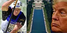 L&rsquo;incubo dell&rsquo;ex canoista David Hearn: incriminato per danni alla Reflecting Pool del Lincoln Memorial. Trump vuole coprire il flop della ristrutturazione