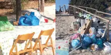 Sedie, tovaglia e pranzo della domenica sulle dune della riserva, ma &egrave; vietato: scattano le sanzioni a Porto Cesareo