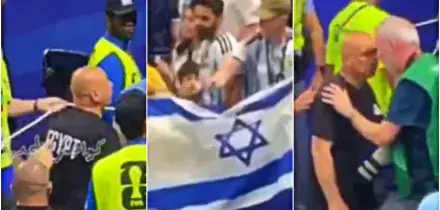 La rabbia di Hassan: il ct dell&rsquo;Egitto vede una bandiera di Israele e gli sputa. Poi se la prende con un fotografo &ndash; Video