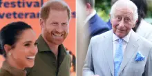 Harry vede pap&agrave; Re Carlo III con la moglie Meghan e i figli Archie e Lilibet: il gesto di pace dell&rsquo;ex principe ribelle che fa sognare i britannici