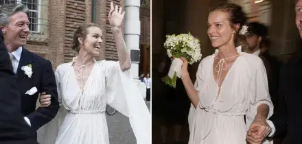 Eva Herzigova e Gregorio Marsiaj sposi a Torino: il s&igrave; dopo 25 anni d&rsquo;amore, tra chiesa, Palazzo Carignano e cena stellata al Del Cambio. Assente illustre Naomi Campbell