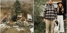 &ldquo;Abbiamo venduto tutto per comprare un camper vecchio di 25 anni pieno di muffa, con una sola doccia esterna che congelava ogni inverno e un bagno da svuotare a mano&rdquo;: la storia di Jon e Emilie James