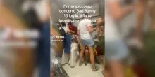 Feriti al concerto di Bad Bunny dopo la violenta grandinata: la tenda del Primo Soccorso si riempie di fan &ndash; Video
