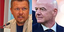 &ldquo;Per loro l&rsquo;obiettivit&agrave; vale tre biglietti&rdquo;: Alciato difende l&rsquo;amico Infantino e attacca la Gazzetta. Ricci replica: &ldquo;Mente. Prova piacere nel lasciar fuori 3 colleghi?&rdquo;