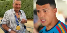 Pedro Porro consegna la medaglia a nonno Antonio, che si commuove: &ldquo;Missione compiuta&rdquo;. Dormiva in macchina per accompagnarlo agli allenamenti