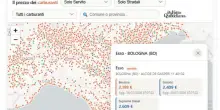 Caro carburanti, gasolio a 2,18 euro al litro lungo la rete stradale. La mappa interattiva per trovare il distributore pi&ugrave; conveniente