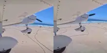 &ldquo;Una manovra da brividi&rdquo;: il motore dell&rsquo;aereo si spegne in volo pochi minuti dopo il decollo. Il pilota decide di atterrare sulla spiaggia tra i bagnanti
