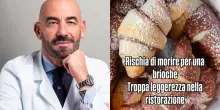 &ldquo;Aveva chiesto una brioche vegana perch&eacute; allergica al latte, gliene hanno servita una normale ed &egrave; finita in ospedale a Sassuolo&rdquo;: la denuncia di Matteo Bassetti