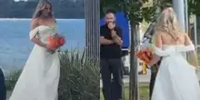 La sposa va in crisi prima del matrimonio: un&rsquo;ora di attesa all&rsquo;altare con sposo, invitati e testimoni senza parole. ll video fa il giro del web