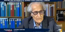 &ldquo;Hanno i nervi a pezzi, con la scissione da Vannacci hanno perso la bussola e inventano insulti attribuendoli a chi non li ha compiuti&rdquo;. Cos&igrave; Canfora su Meloni e Fdi per il caso Marcinelle. Su La7