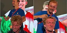 Benati si rasa a zero dopo l&rsquo;impresa agli Europei di atletica: &ldquo;Ho fatto una scommessa&rdquo;. Il video sui social