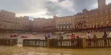 La pioggia non d&agrave; tregua: il Palio di Siena rinviato per il secondo giorno consecutivo, Piazza del Campo &egrave; ancora impraticabile