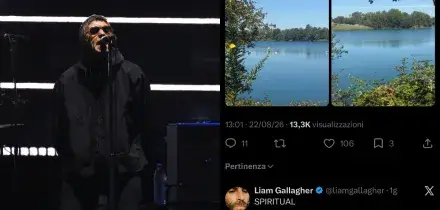 Liam Gallagher scopre il laghetto di Segrate e commenta &ldquo;Spiritual&rdquo;: il post su X &egrave; virale