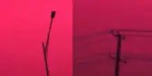 Il cielo diventa tutto rosso all&rsquo;improvviso, poi si scatena una violenta tempesta: l&rsquo;incredibile scena ripresa in Cina e la spiegazione della Nasa
