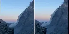 Vasta frana si stacca dal Monviso, il boato e la nuvola di polvere e detriti: le immagini
