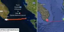 Dalla Grecia all&rsquo;Italia a nuoto in quasi 32 ore: Spyros Chrysikopoulos percorre 91,4 chilometri e completa l&rsquo;impresa fallita due anni fa