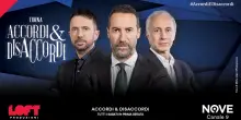 Esordio da record per &ldquo;Accordi e Disaccordi&rdquo;: 405 mila spettatori e il 3,4% di share. Il Nove &egrave; il settimo canale nazionale durante la messa in onda