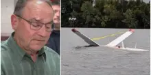 &ldquo;Il pilota mi ha detto: &lsquo;Stiamo precipitando. Stringi forte la cintura di sicurezza&rsquo;. L&rsquo;aereo affondava, abbiamo raggiunto la riva nuotando. Dio ha vegliato su di noi&rdquo;: Tom Tiffany si salva per miracolo