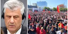 Kosovo, l&rsquo;ex presidente Tha&ccedil;i condannato a 25 anni per crimini di guerra. A Pristina folla tenta di assaltare la sede dell&rsquo;Ue, il governo: &ldquo;Sentenza terribile&rdquo;
